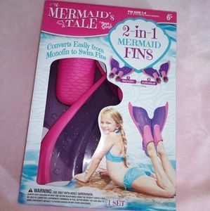 2 in 1 mermaid fins